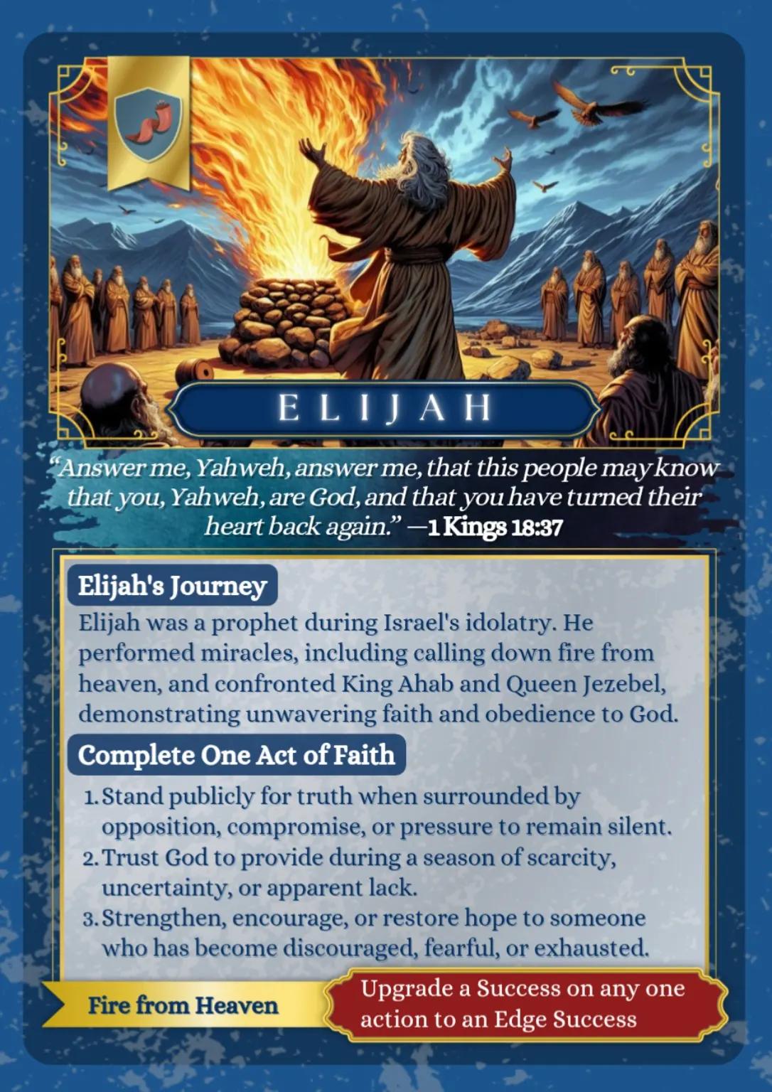 Elijah Hall of Faith card anatomy reference